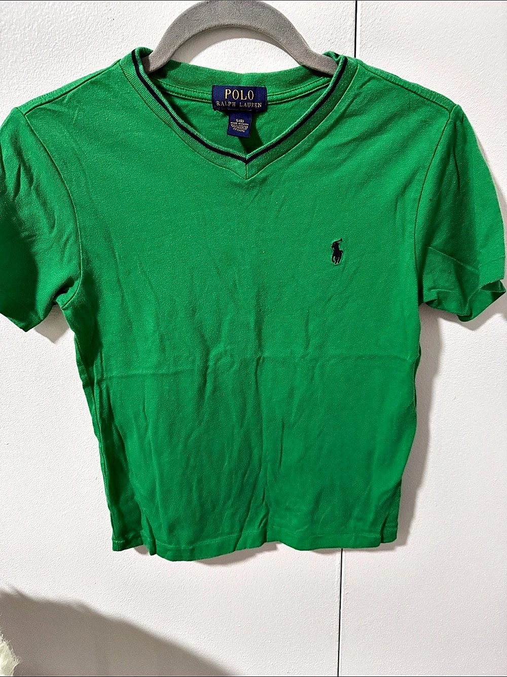 Polo Ralph Lauren boys Cotton V-Neck Tee Size Small (8)